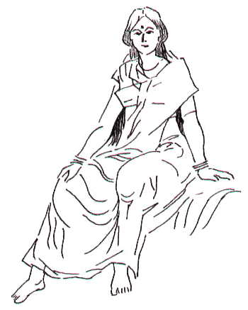 Frau in Saree