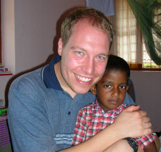 Christoph mit Heimkind