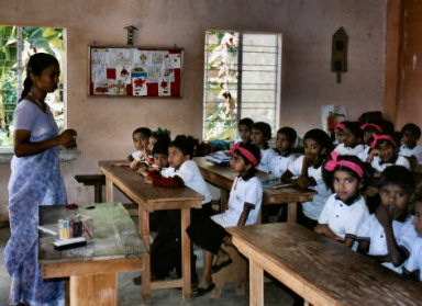 Indische Schulklasse